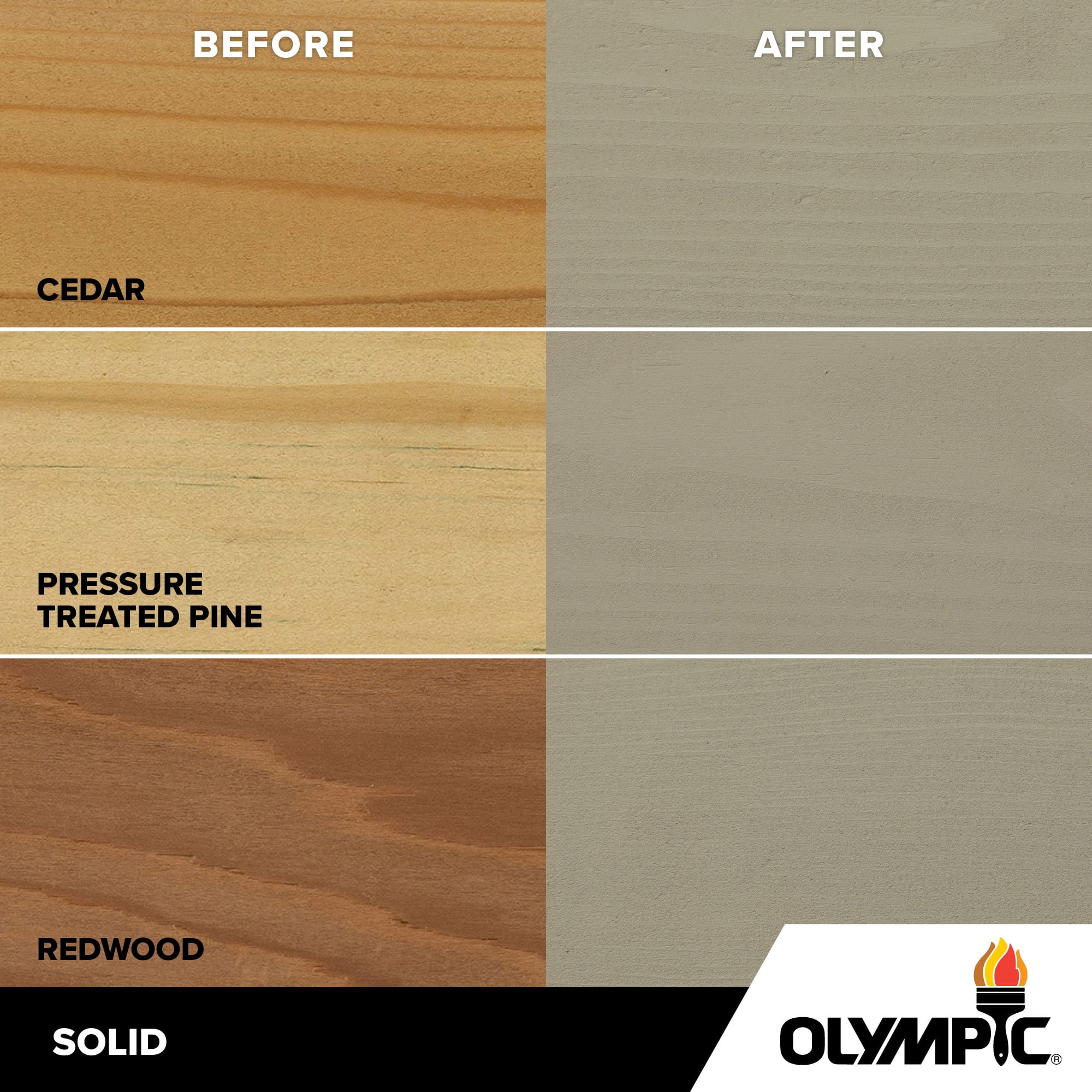 Olympic Maximum 5 Gallons SC-1075 Silver Dollar Solid Color Exterior Stain and Sealer in One