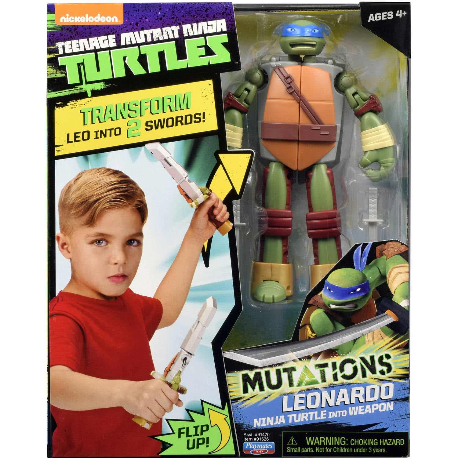 Pick Leo, Mikey, Raph Teenage Mutant Ninja Turtles Mutations Figure to Weapon 
