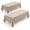 Nature-54" x 120" (2 Pack), variant on Faux Linen Tablecloths Rectangle 60 X 120 Inch - 6 Pack Neutral Table Clothes For 8 Foot Tables Burlap Covers Wedding Party Farmh