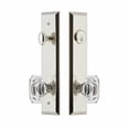 thumbnail image 4 of Grandeur Fifth Avenue Tall Plate Single Cylinder One Piece Knobset with Baguette Crystal Knob, 4 of 6