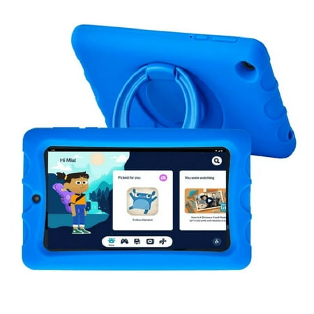 onn. 7" Kids Tablet, 32GB (2022 Model) , 2.0 GHz Quad-Core Processor, Blue