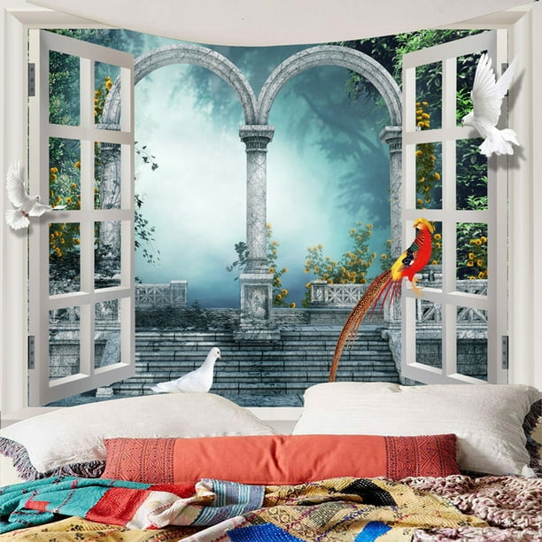 Decoración De Libre Interior Moderna Decoración De La Toalla De Playa De La Tapicería 3D Que Cuelga 7 BLESIY Tapiz tapiz 3D