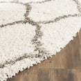 thumbnail image 3 of Safavieh Hudson Shag Collection SGH280A Ivory and Grey Round Area Rug, 7 feet in Diameter (7' Diameter), 3 of 3