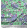 thumbnail image 1 of Soimoi Poly Georgette Fabric Leaves & Floral Artistic Print Sewing Fabric Yard 52 Inch Wide, 1 of 3