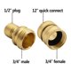 thumbnail image 4 of Juego de adaptadores para lavadora a presión, kit de desconexión rápida, giratorio a conexión rápida de 3/8", 3/4" a liberación rápida, 4 of 5