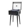 thumbnail image 1 of Arkrocket Discovery 3-Speed Bluetooth Record Player Retro Turntable Built-in Speakers with Legs (Gray), 1 of 5