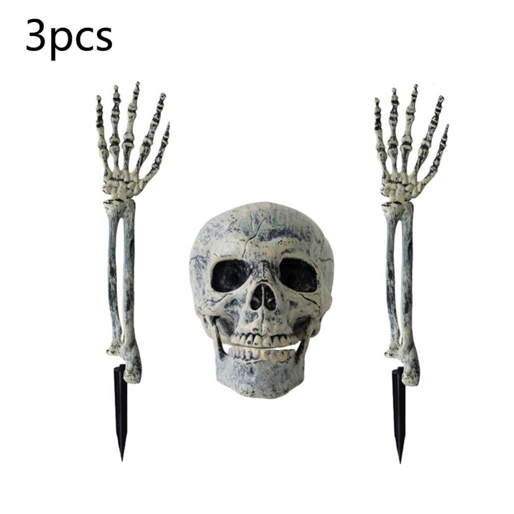 Halloween Freaky Oversized Skull Wind Chime Home Patio Skeleton Cranium Decor 
