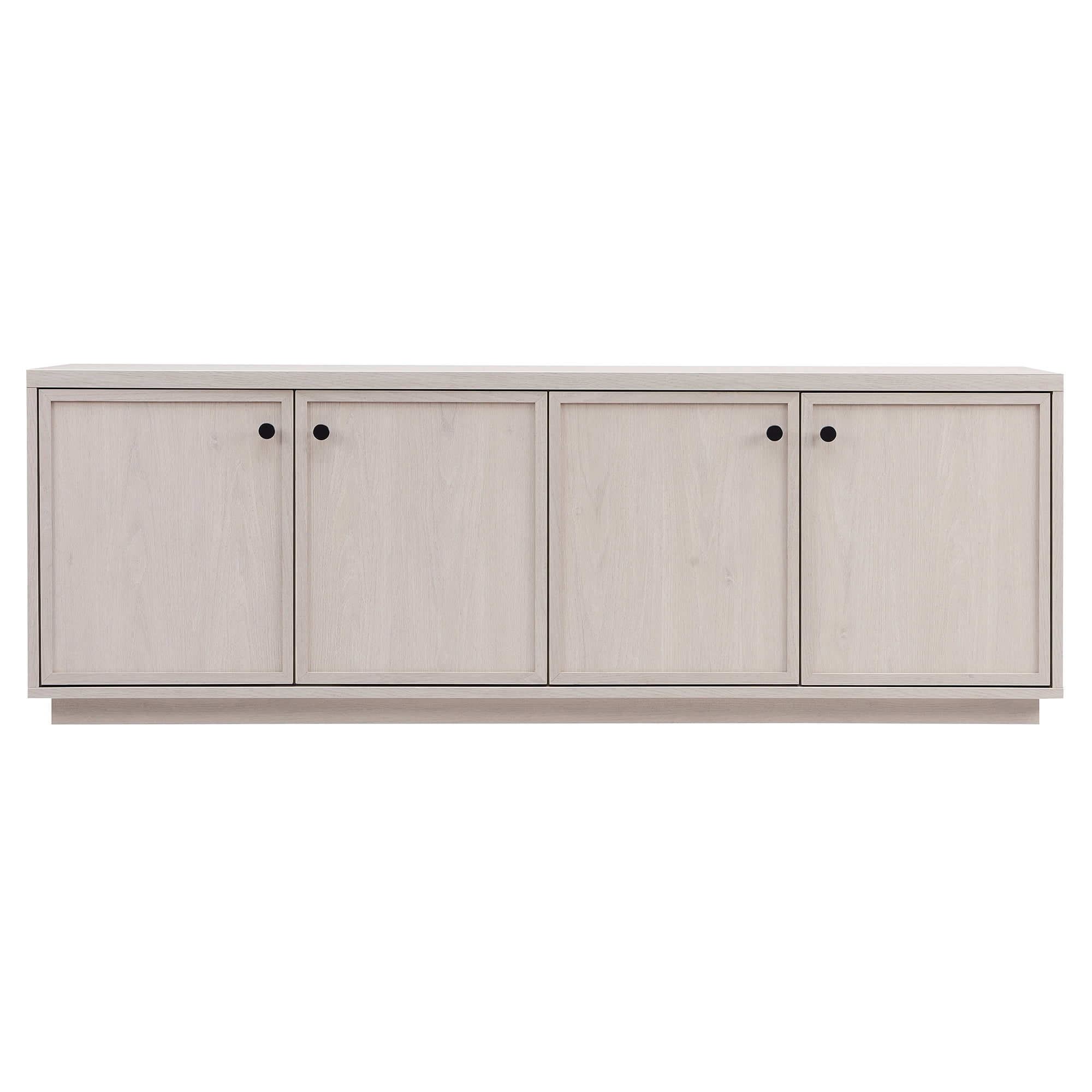 Evelyn&Zoe Ormond Rectangular TV Stand for TV's up to 75", Alder White