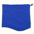 thumbnail image 3 of Xfvqtps Loop Scarf for Womens Necks Warmer Fleece Plush Lining Fuzzy Adjustable Drawstring Solid Color Cozy Soft Comfortable Thickened Windproof Coldproof Warm Winter Neck Gaiters Blue, 3 of 4