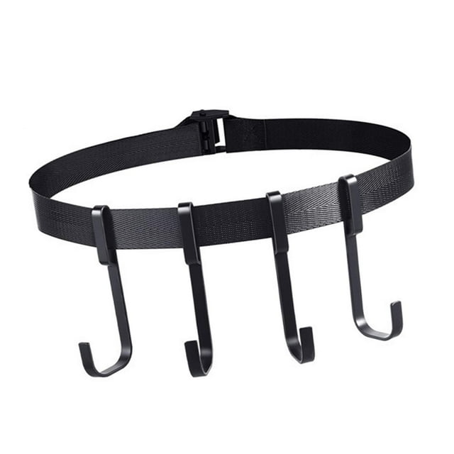 Gear Correa Perchas Accesorio Acero inoxidable con 4 s Soporte de múltiple para soporte de árbol Binoculares Sillín Mochila Baoblaze Perchas de correa para soporte de árbol