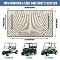 thumbnail image 3 of 51" x 31" Golf Cart Bench Seat Protector Cover, Soft Microfiber Towel for EZGO, Club Car Onward, Yamaha G29, and Icon Model Carts, 3 of 8