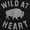 Black, variant on Wild At Heart Buffalo Inspirational Zip Up Hoodie Men's Women's Brisco Brands X