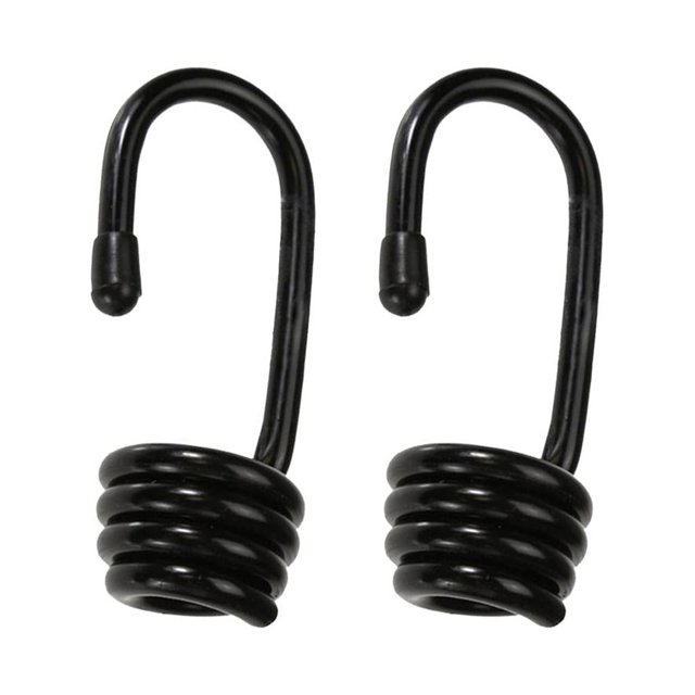2 ganchos metálicos en espiral para cuerda elástica de 6 mm, 8 mm y 10 mm 10mm