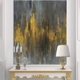 thumbnail image 2 of Designart 'Black and Gold Glam Abstract' Modern & Contemporary Canvas Artwork, 2 of 3