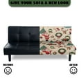 thumbnail image 4 of Yuyamidu Santa Claus Futon Cover Armless Sofa Covers Cute Armless Futon Bed Cover Easy to Install Rv Jackknife Sofa Covers Gift for Friends, 4 of 8