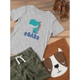 thumbnail image 3 of Smiling Baby Dino Roarr T-Shirt Toddler -Image by Shutterstock,  4 Toddler, 3 of 4