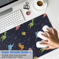 thumbnail image 4 of Long Mouse Pads for Desk,DarkBlue Dinosaurs in Space Pattern Desk Mats on Top Of Desks, Desk Mouse Pad Extra Large with 3mm Non-Slip Base and Stitched Edge for Gaming,Office,Work,Home 35.4"x15.7", 4 of 6