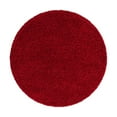 thumbnail image 2 of Unique Loom Solid Shag Collection Area Rug (5' 3" Round Cherry Red), 2 of 6