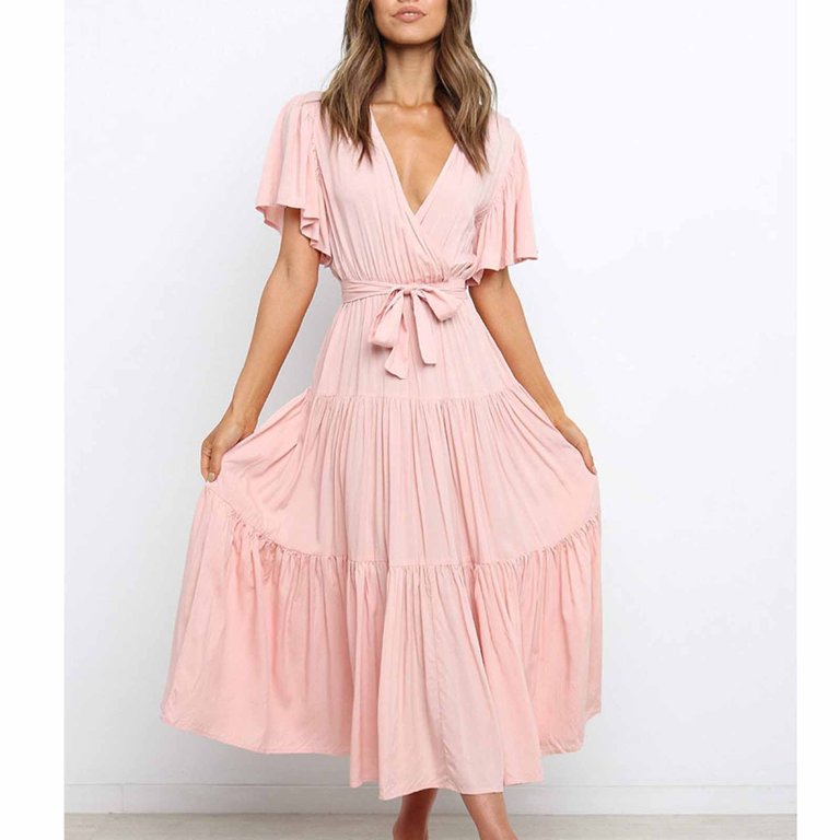 open lace back dress Pastel by Vivienne Women's Cocoon Midi Dress Plus with Pockets XX-Large  Taupe at Amazon Women's Clothing store main image 0