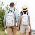 thumbnail image 6 of Lsque Rabbit Eating Pattern Canvas Daypack, Durable Backpack, High-quality Versatile Backpack,Vintage Compact Backpack-Small, 6 of 6
