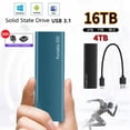 thumbnail image 3 of Disco duro externo portátil, ssd de 1TB, tipo C, USB 3,1, de alta velocidad, 500GB, para ordenadores portátiles/Windows/mac, 3 of 4