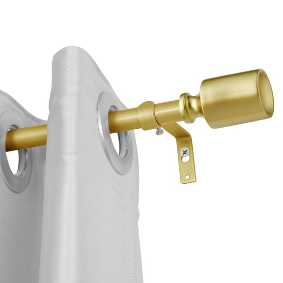 UTOPIA ALLEY Wall Mounted 3/4 Inch Curtain Rod - Curtain Rods For Windows 86 to 120 Inch, Adjustable Drapery Rods, Gold Curtain Rods, Bedroom Curtain Rods, Tapestry Poles (Gold, 86"-120")