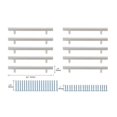 thumbnail image 6 of Elegant Decor Dior 6-5/16" Center to Center Brushed Nickel Bar Pull Multipack (set of 10), 6 of 6