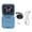 Blue, variant on Ultra Small Pocket Flip Phone Dual SIM 2G Mobile Cellphone with 16GB Memory Card 1.77 Inch Screen 1000mAh Battery Type C LED Torch SOS Key, Black (3.54 in / 9 cm)