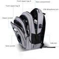 thumbnail image 3 of Mochila de gran capacidad para hombre, para ordenador portátil morral, Oxford, color negro, sólido, para escuela secundaria, adolescentes, estudiantes, Gril, 15,6 17, 3 of 4
