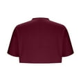 thumbnail image 7 of fatyb Women's Crop T-Shirts Short Sleeve Crew Neck Basic Tee Plain Loose Summer Casual Tops for Women, 7 of 7
