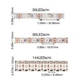 thumbnail image 4 of SVFISHKK WS2812B LED Strip SMD 5050 Individual Addressable RGB Strip Full Color LED Strip Waterproof DC5V (16.4FT 150led Waterproof IP67, White PCB), 4 of 6