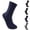 33# Navy, variant on Men's Dress Socks Breathable Cotton Ribbed Crew Socks for Men Business & Casual,Dark Gray
