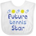 thumbnail image 3 of Inktastic Future Tennis Star Baby Boy Boys Baby Bib, 3 of 4