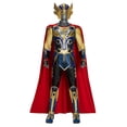 thumbnail image 1 of Disfraz de superhéroe Thor Love and Thunder para hombre adulto, traje completo de armadura con capa, juego de rol para Halloween y Carnaval, 1 of 5