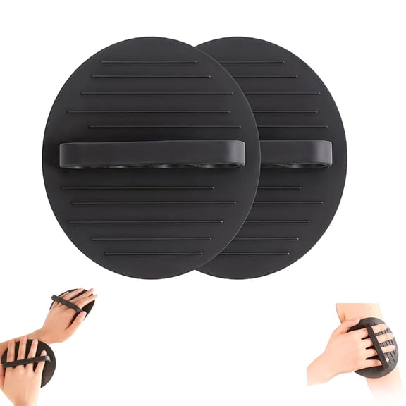 Soft Rubber Shower Scrubber, Gentle Body Exfoliating Tool for Shower and Bath, Deep Cleansing Massage Accessory(2Pack)