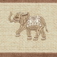 thumbnail image 3 of Authentic Hotel and Spa  Turkish Cotton Elephants Embroidered Latte Brown 2-piece Towel Hand Set, 3 of 3