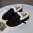 thumbnail image 6 of Women's Winter Warm Wendy Shoes,Comfort Cotton Lined Ankle Lightweight Non-slip Moccasins Canvas Flat Snow Boots, 6 of 8