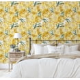 thumbnail image 5 of S4Sassy Citrus Fruit Wallpaper - Yellow Wall Covering, 25" X 120" Self-Adhesive Vinyl Walls Paper, Decorative Wallwrap, Easy Diy Walls Covering For Bedroom, Living Room, Living Space, 5 of 8