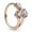 Zr179 style, variant on Hand Painted Heart Shaped Lovers Ring, Copper Silver Alloy, Silver or Rose Gold, Temperament Ring (Gift for Her)