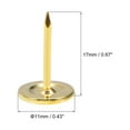 thumbnail image 2 of Uxcell 60Pack 11mmx17mm Clavos decorativos de cabeza plana para tapicería, Oro, 2 of 6