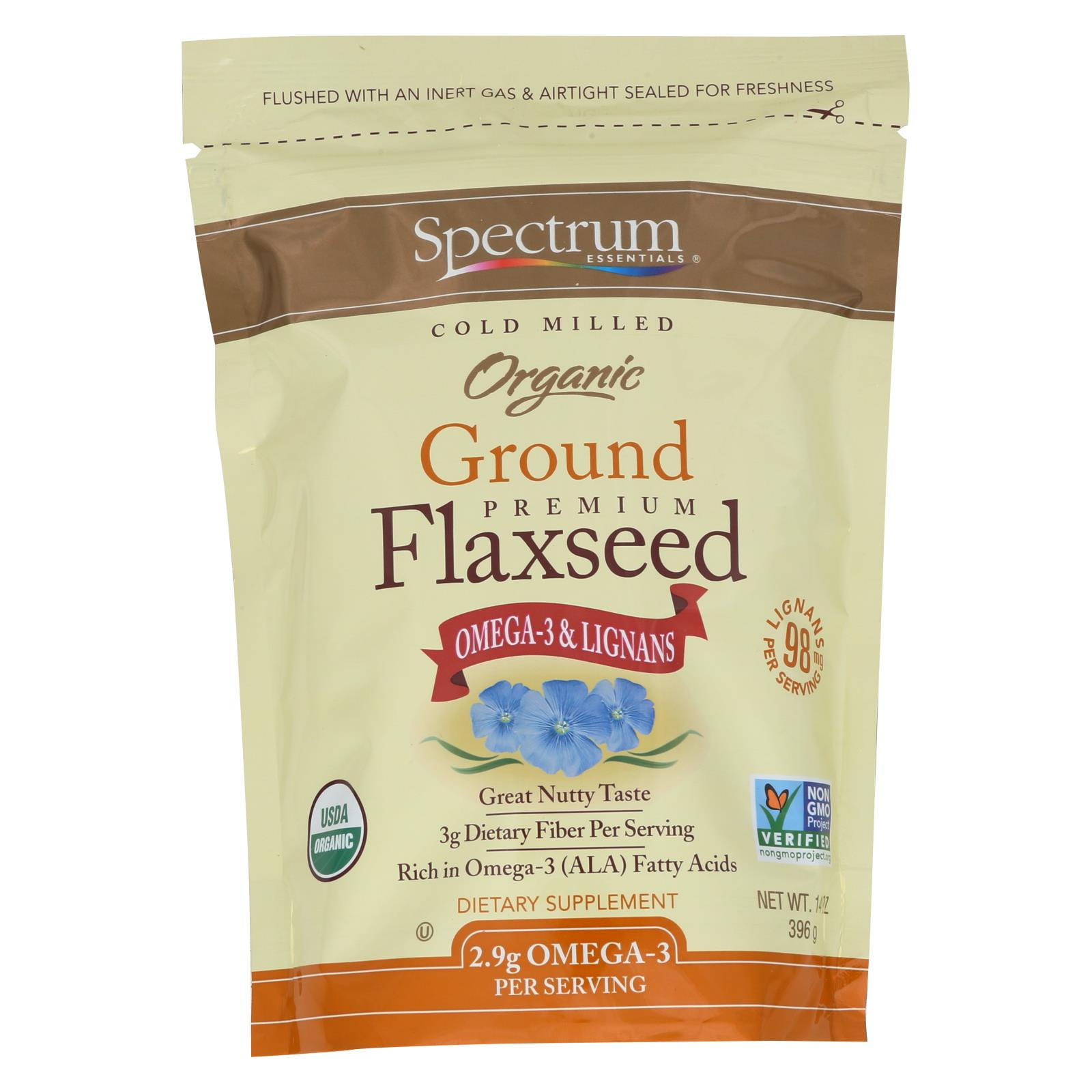 Spectrum Essentials Organic Ground Flaxseed 14 oz