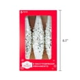 thumbnail image 5 of 6-Count Silver and White Glitter Ombre Finial Shatterproof Christmas Ornaments, 6.1", by Holiday Time, 5 of 5