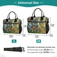 thumbnail image 4 of FORMRS Insulated Lunch Bag for Work School Unisex Large Capacity Cooler with Shoulder Strap, Green Floral Garden, 4 of 6