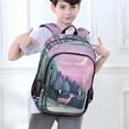 thumbnail image 6 of FORMRS School Backpack 17" Student Travel Bag with Laptop Compartment, Green Night Deer, 6 of 7
