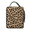 thumbnail image 5 of Brown and Beige Leopard Print Insulated Lunch Bag for Men Women,Waterproof Lunch Box for Work,Picnic or Travel,Thermal Insulation,10.63x9.06x3.54 Inches, 5 of 5