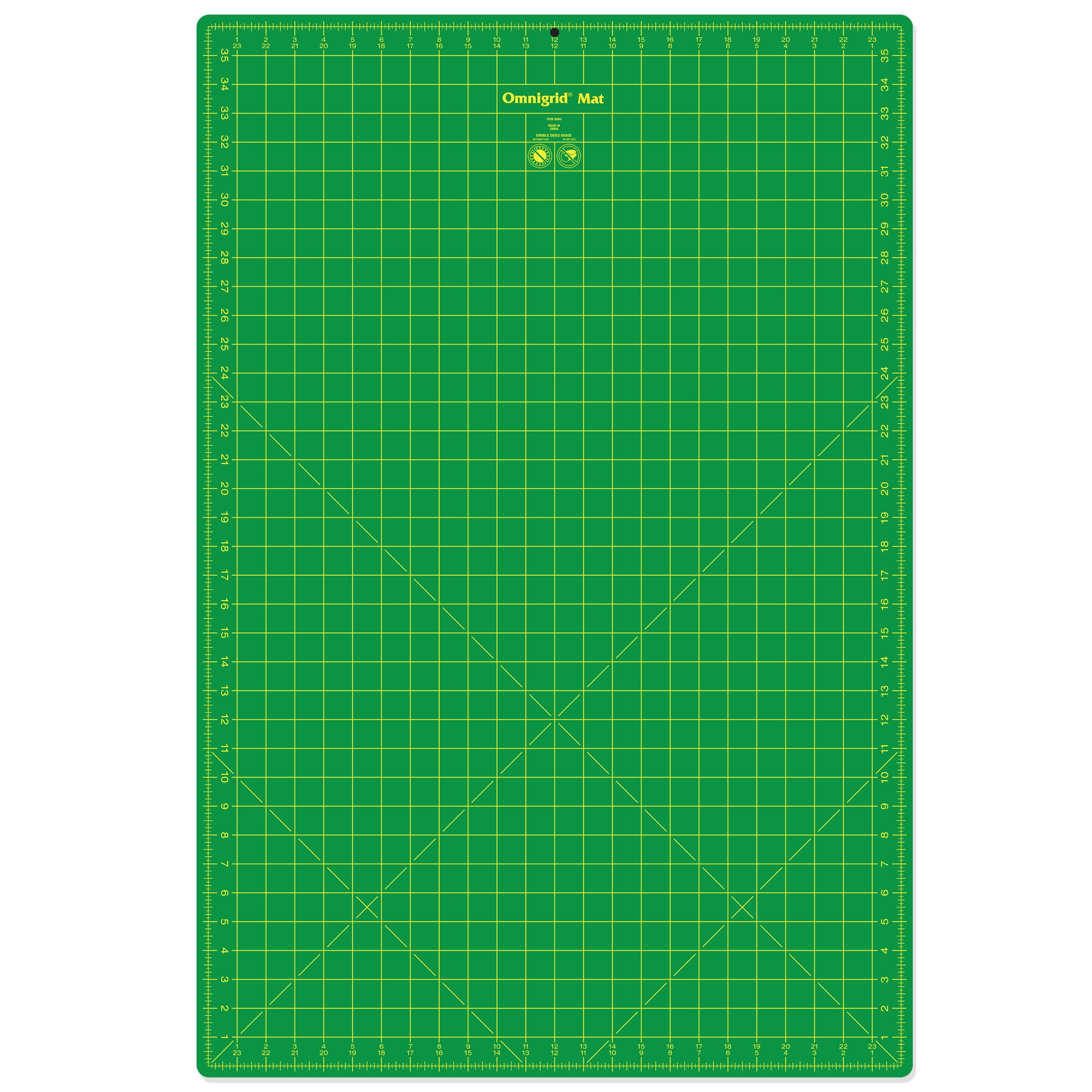 Omnigrid 36" x 24" Cutting Mat with Grid, NonSlip Rectangular Mat for