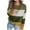 Green, variant on Womens 2025 Color Block Sweater Plus Size Long Sleeve Crewneck Knitted Casual Loose Fall Winter Pullover Tunic Tops,Black,S