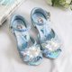 thumbnail image 2 of Sandalias de Frozen para niñas, zapatos de fiesta de cuero, cristales brillantes, diamantes de imitación, nudo, Elsa, regalo de cumpleaños y Navidad, 2021 heqiyong LED, 2 of 2