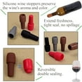 thumbnail image 4 of Wine Stoppers for Wine Bottles, 10Pcs 2.75'' Mint Green Silicone Wine Stopper, Reusable Double Sealing Wine Bottle Stopper, Handle Design Easy to Pick up, Leak Proof Bottle Stopper for Beer Champagne, 4 of 9