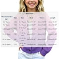thumbnail image 2 of Cethrio Girls Knitted Cardigans, Long Sleeve Fall Winter Gradient Color Button Front Fall Winter Sweater Size 9-10 Years Purple, 2 of 5